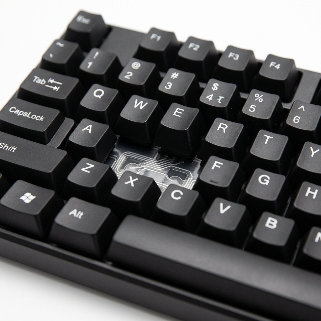 Champ Wired Keyboard – Keycap Close-up