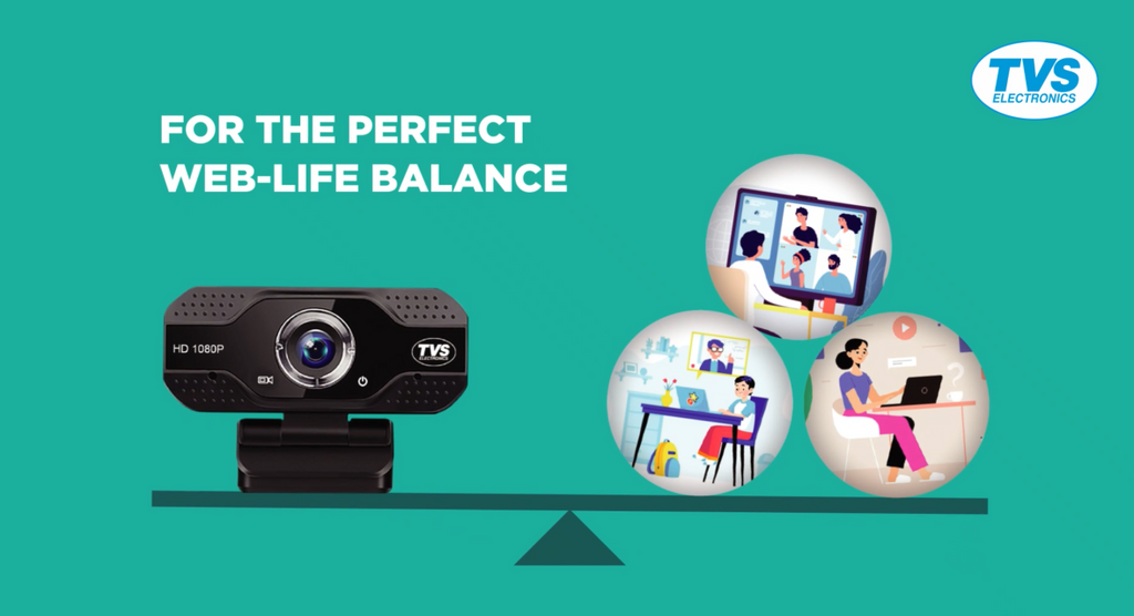 TVS WC-103 Plus Webcam lifestyle