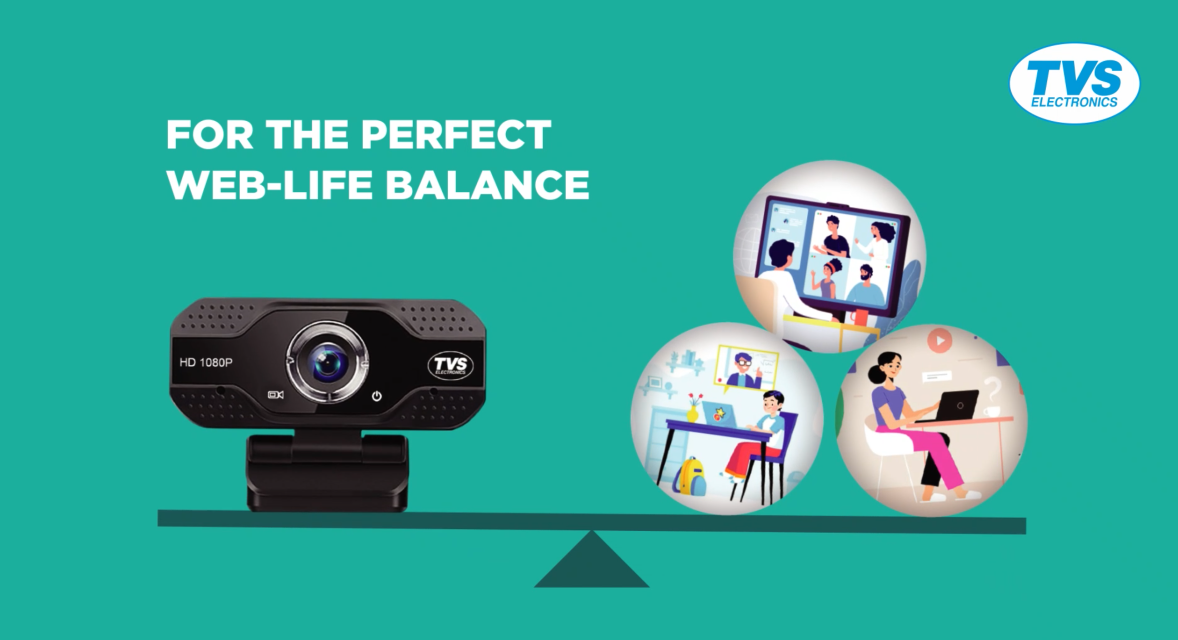 TVS WC-103 Plus Webcam lifestyle